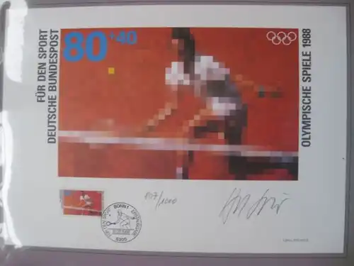 Künstleredition ;Olympische Spiele 1988; Handsigniert und numeriert 807/1000