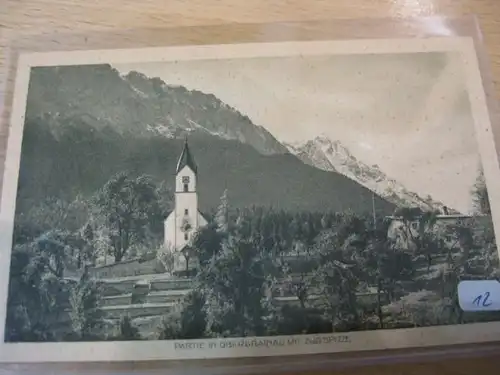 Grainau Obergrainau mit Zugspitze