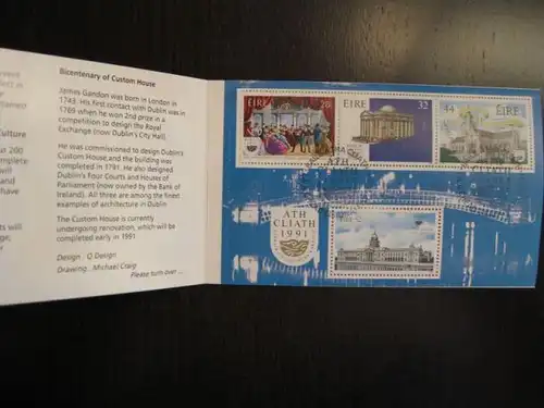 Irland MH17 Dublin Kulturhauptstadt Europas mit Ersttagssonderstempel
