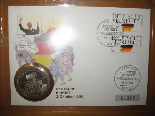 Numisbrief Deutsche Einheit 3. Oktober 1990