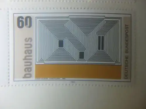 Michel-Nr. 1165 ** 60-Pf-Wert Bauhausserie mit markantem Butzendruck