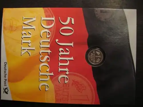 Amtl. Numisblatt der &quot;Deutsche Post&quot; &quot;50 Jahre Deutsche Mark&quot;