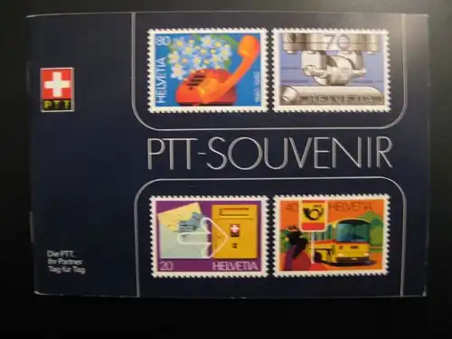 PTT-Souvenierheft 1980, Italienische Ausgabe mit Jubiläums-Vignette 1030-1980