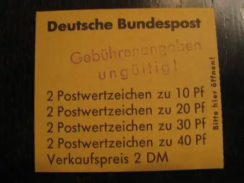 Bund MH 18b &quot;Geb.-Angaben ungültig&quot; OPD Bremen, PA(V) Osnabrück 1, violett mit Attest Eberlein