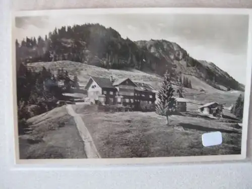 Oberstdorf Alpenhotel Schönblick mit Söller Eck und Söller Kopf. Karte 30-iger Jahre