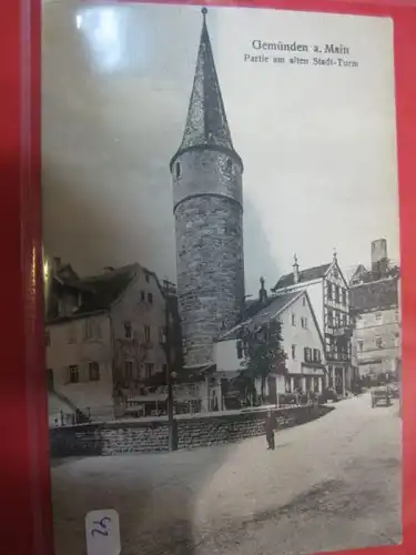 Gemünden am Main Partie am alten Stadtturm