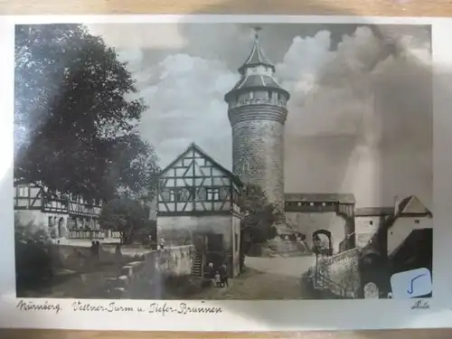 Nürnberg Vestnerturm und Tiefer Brunnen