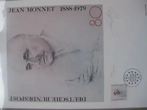 Künstleredition Jean Monnet von 1988; Handsigniert 647/1000