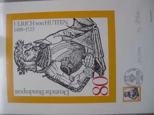Künstleredition ;Ulrich von Hutten von 1988; Handsigniert 718/1000
