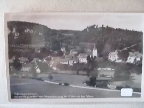 Fränk. Schweiz Muggendorf vom Promenadenweg am Ritter von Epp Felsen