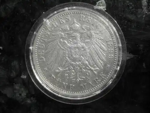 Preussen 5 Mark Silber 1899 A, Katalog-Nr. 19 (104)