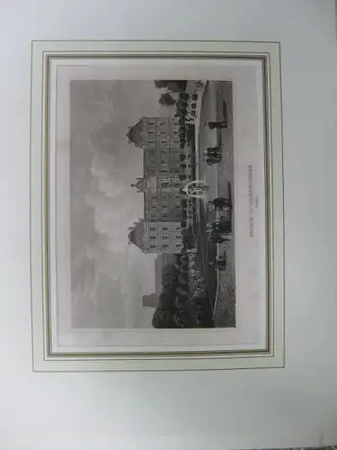 Stich des Palais du Luxembourg in Paris des Bibliographischen Institutes Hildburghausen (BI)