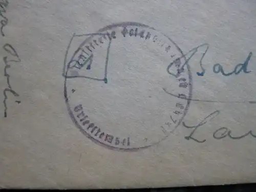 Feldpostbrief von Berlin (Stummer Stempel) nach Bad Driburg