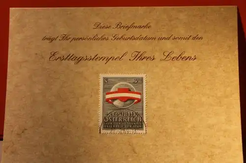 22.3.1969; Geburtstagskarte- Ersttagskarte - Diese Briefmarke trägt Ihr persönliches Geburtsdatum und somit den Ersttagsstempel Ihres Lebens