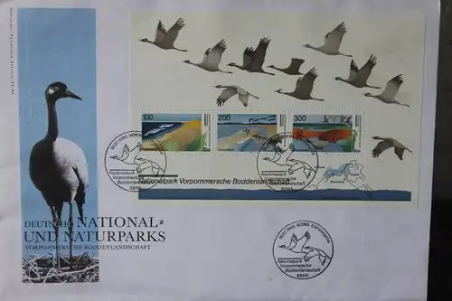 Ersttagsbrief Künstler- Ersttagsbrief FDC der Deutsche Postphilatelie: Nationalpark Boddenlandschaft