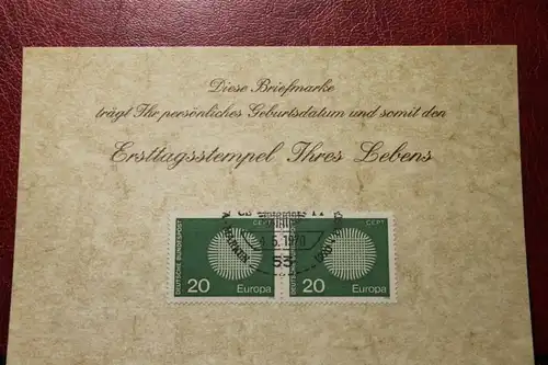 4.5.1970; Personalisierte Geburtstagskarte; Personalisierte Ersttagskarte; Personalisierte Geburtskarte