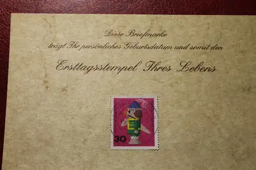 15.12.1971; Personalisierte Geburtstagskarte; Personalisierte Ersttagskarte; Personalisierte Geburtskarte