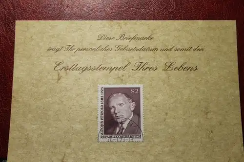 26.1.1971; Personalisierte Geburtstagskarte; Personalisierte Ersttagskarte; Personalisierte Geburtskarte