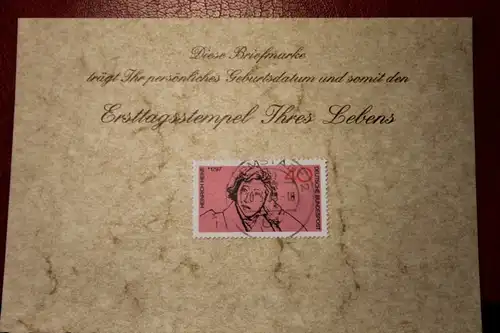 20.3.1973; Personalisierte Geburtstagskarte; Personalisierte Ersttagskarte; Personalisierte Geburtskarte