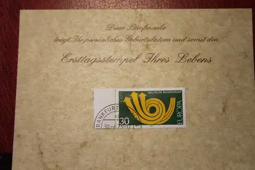 30.4.1973; Personalisierte Geburtstagskarte; Personalisierte Ersttagskarte; Personalisierte Geburtskarte