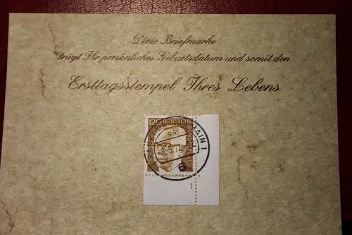 8.3.1972; Personalisierte Geburtstagskarte; Personalisierte Ersttagskarte; Personalisierte Geburtskarte