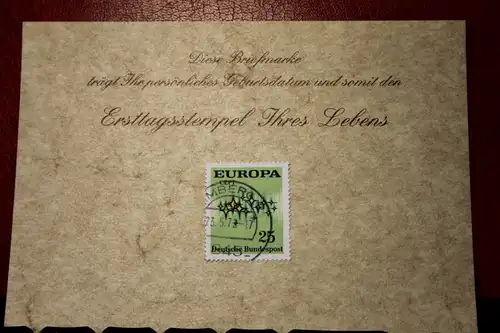 23.5.72; Personalisierte Geburtstagskarte; Personalisierte Ersttagskarte; Personalisierte Geburtskarte