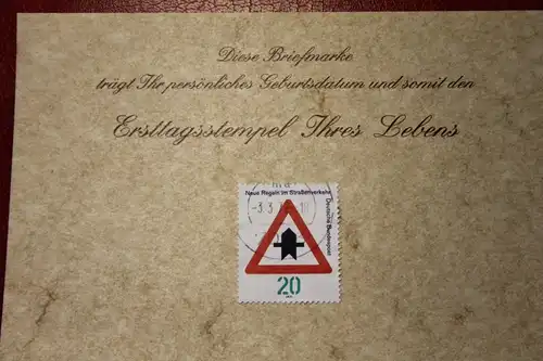 3.3.1972; Personalisierte Geburtstagskarte; Personalisierte Ersttagskarte; Personalisierte Geburtskarte