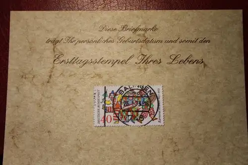 25.1.1973; Personalisierte Geburtstagskarte; Personalisierte Ersttagskarte; Personalisierte Geburtskarte