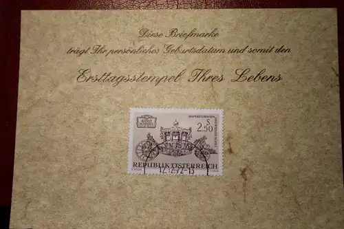 12.12.1972; Personalisierte Geburtstagskarte; Personalisierte Ersttagskarte; Personalisierte Geburtskarte