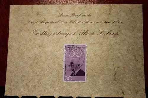 8.2.1972; Personalisierte Geburtstagskarte; Personalisierte Ersttagskarte; Personalisierte Geburtskarte