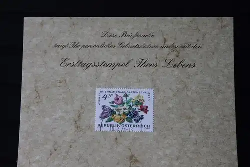 18.4.1974; Personalisierte Geburtstagskarte; Personalisierte Ersttagskarte; Personalisierte Geburtskarte