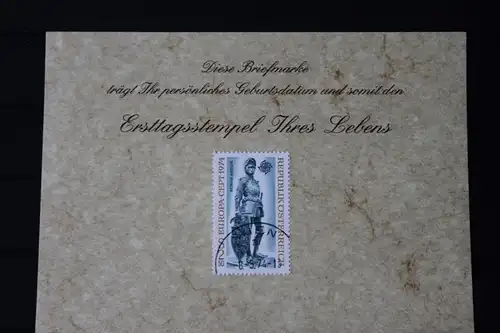 8.5.1974; Personalisierte Geburtstagskarte; Personalisierte Ersttagskarte; Personalisierte Geburtskarte