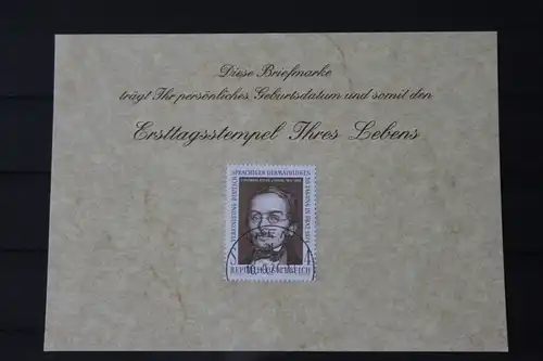 10.9.1974; Personalisierte Geburtstagskarte; Personalisierte Ersttagskarte; Personalisierte Geburtskarte