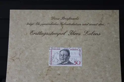 2.9.1975; Personalisierte Geburtstagskarte; Personalisierte Ersttagskarte; Personalisierte Geburtskarte