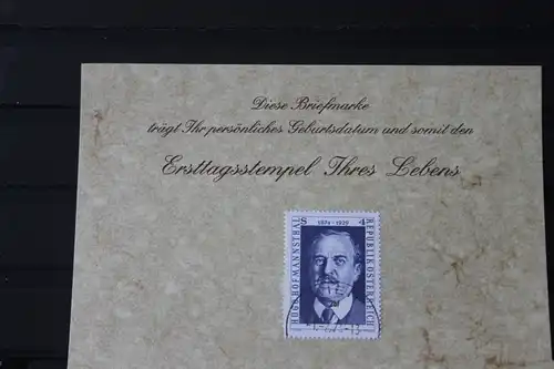 1.2.1974; Personalisierte Geburtstagskarte; Personalisierte Ersttagskarte; Personalisierte Geburtskarte