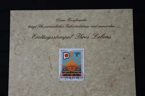 27.8.1975; Personalisierte Geburtstagskarte; Personalisierte Ersttagskarte; Personalisierte Geburtskarte