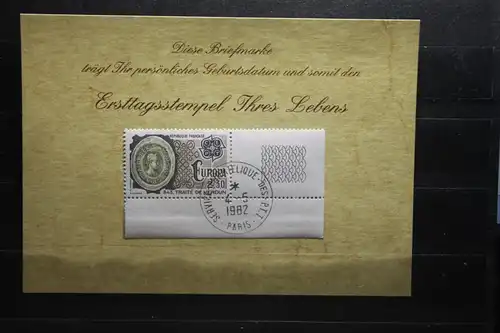 4.5.1982; Personalisierte Geburtstagskarte; Personalisierte Ersttagskarte; Personalisierte Geburtskarte