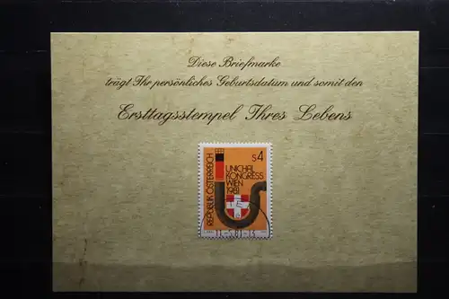 11.5.1981; Personalisierte Geburtstagskarte; Personalisierte Ersttagskarte; Personalisierte Geburtskarte