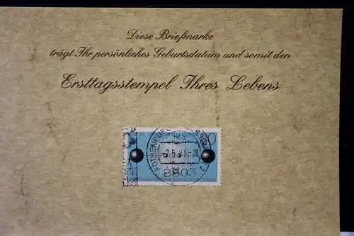 2.5.1984; Personalisierte Geburtstagskarte; Personalisierte Ersttagskarte; Personalisierte Geburtskarte
