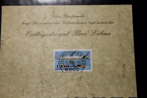 5.5.1988; Personalisierte Geburtstagskarte; Personalisierte Ersttagskarte; Personalisierte Geburtskarte