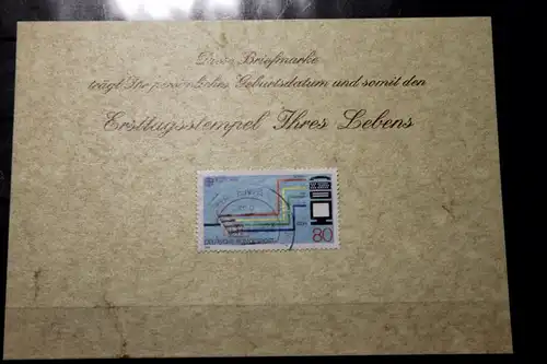 20.12.1988; Personalisierte Geburtstagskarte; Personalisierte Ersttagskarte; Personalisierte Geburtskarte