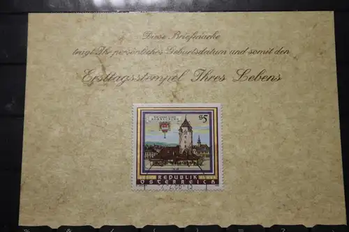 7.2.1986; Personalisierte Geburtstagskarte; Personalisierte Ersttagskarte; Personalisierte Geburtskarte