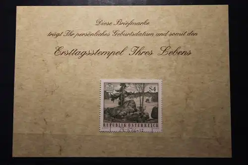 29.6.1984; Personalisierte Geburtstagskarte; Personalisierte Ersttagskarte; Personalisierte Geburtskarte