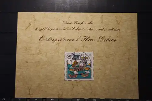 3.11.1992; Personalisierte Geburtstagskarte; Personalisierte Ersttagskarte; Personalisierte Geburtskarte