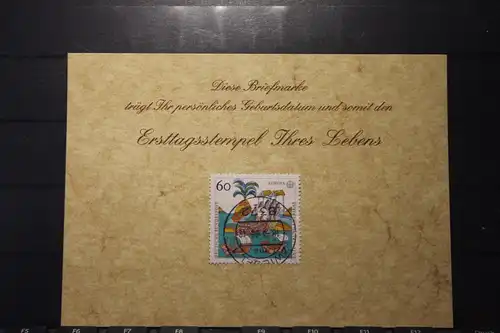 18.3.1993; Personalisierte Geburtstagskarte; Personalisierte Ersttagskarte; Personalisierte Geburtskarte