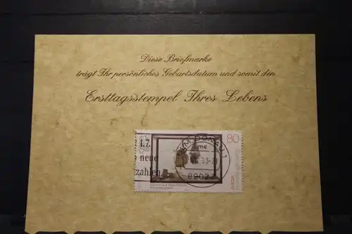 21.12.1993; Personalisierte Geburtstagskarte; Personalisierte Ersttagskarte; Personalisierte Geburtskarte