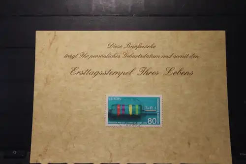 8.1.1993; Personalisierte Geburtstagskarte; Personalisierte Ersttagskarte; Personalisierte Geburtskarte