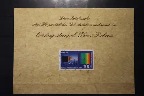 2.9.1994; Personalisierte Geburtstagskarte; Personalisierte Ersttagskarte; Personalisierte Geburtskarte