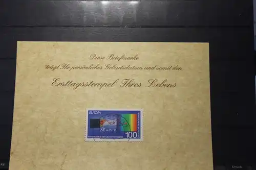 15.6.1994; Personalisierte Geburtstagskarte; Personalisierte Ersttagskarte; Personalisierte Geburtskarte