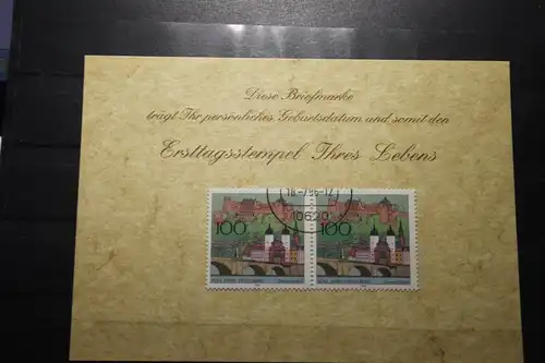 18.7.1996; Personalisierte Geburtstagskarte; Personalisierte Ersttagskarte; Personalisierte Geburtskarte